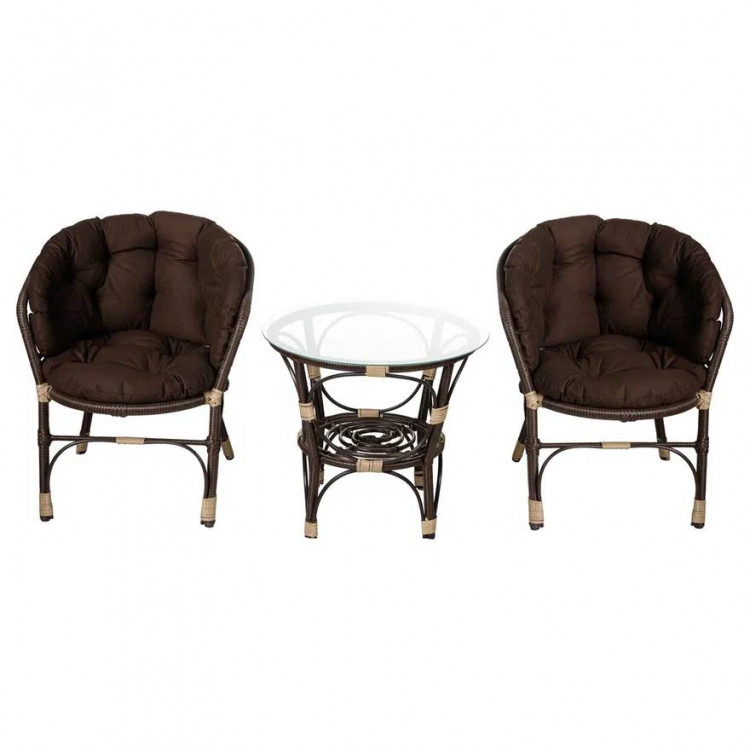 Комплект кофейный из искусственного ротанга "Багама" 2+1