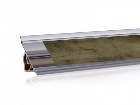 Плинтус вставочный Дуб фигурный светлый (066М)