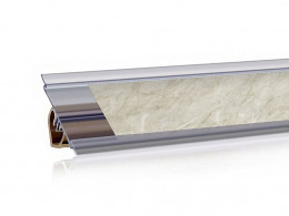 Плинтус вставочный Оникс бежевый (100м)