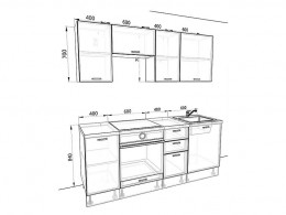 Кухня Европа 2,0 метра