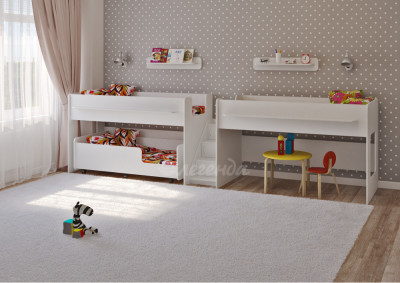 Детская выкатная кровать Легенда 23.5 белая