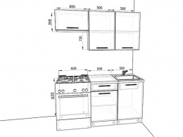 Кухня Валерия-М 1,6 метра