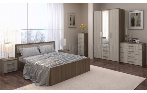 Модульная спальня Фиеста ЛДСП композиция 2