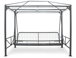 Беседка Премиум со столиком бежевая