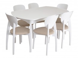 Обеденная группа для столовой и гостиной Мебвилл Модерн-2 + 6 стула 