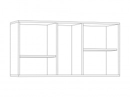 Полка детская  навесная 110 Линда 03.230