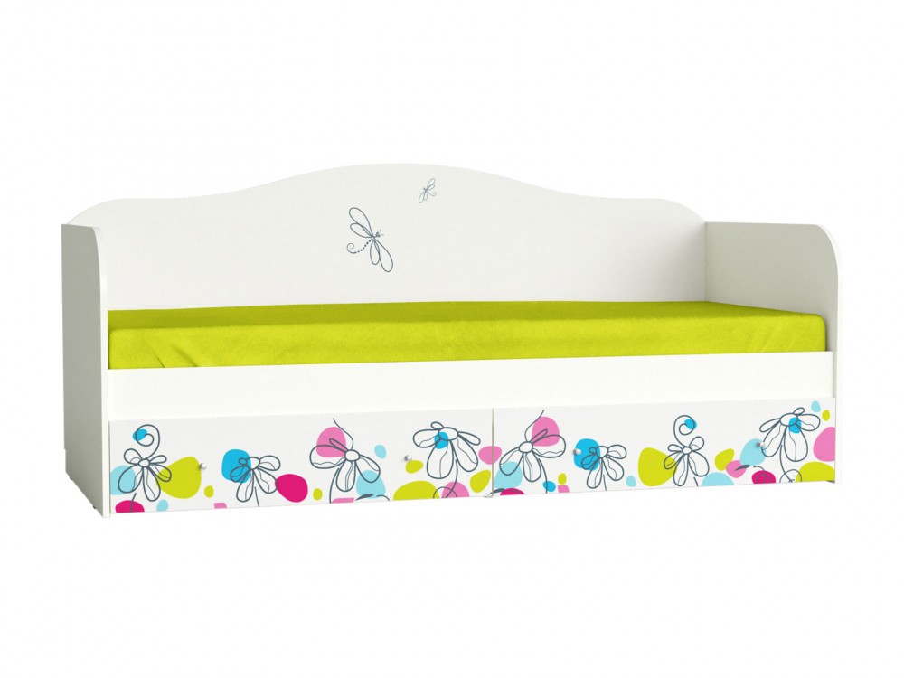 Детская кровать Мебвилл -софа Цветы