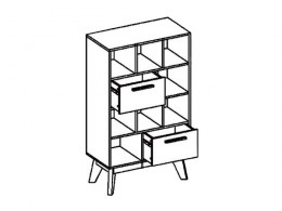 Стеллаж Милана Радиорамма 2104.М2