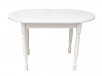 Стол овальный СМ ДСП белый
