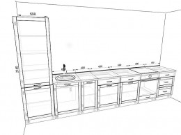 Кухня Базис Nicole 4,0 метра
