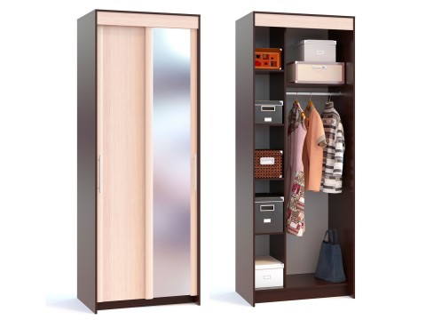 Шкаф-купе Сокол Контур ШР-2 с зеркалом