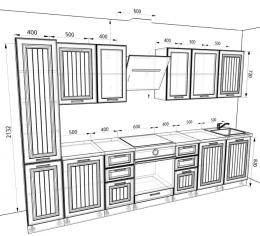 Кухня Прага 3,3 метра