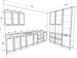 Кухня Базис Nicole-Wood 3,3 метра