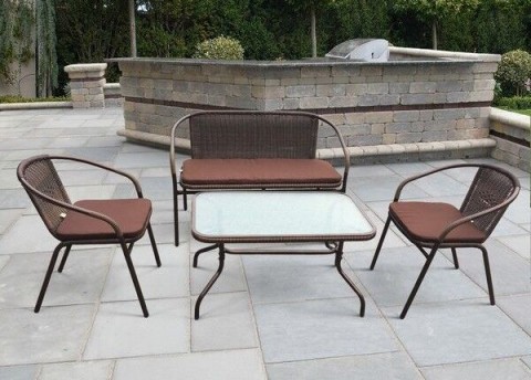 Комплект плетеной мебели  TLH-037/037D/40S