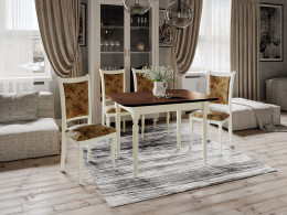 Обеденная группа для столовой и гостиной  Валенсия -311.01 + 4 стула Джерси