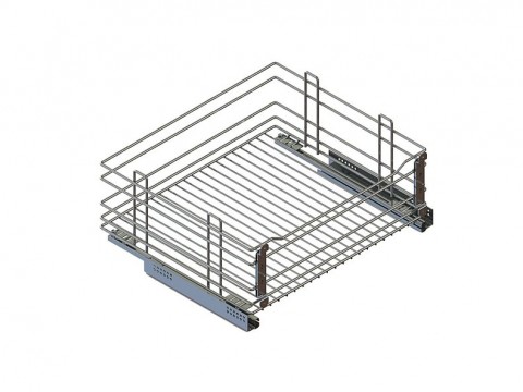Выкатная корзина в нижнюю базу с доводчиком