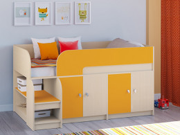 Кровать чердак Астра 9 V2 Белый/Белый