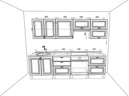 Кухня Ева 2,6 метра