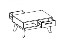Журнальный столик Милана Радиорамма 2106.М2