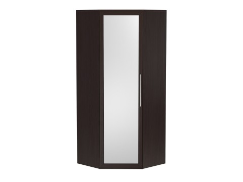 Угловой распашной шкаф с зеркалом  Шкаф угловой с зеркалом Парма
