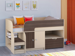 Кровать чердак Астра 9 V4 Белый/Белый