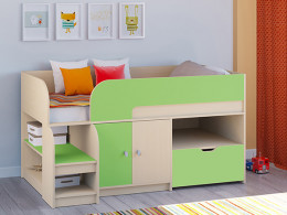 Кровать чердак Астра 9 V4 Белый/Белый