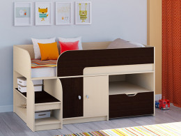 Кровать чердак Астра 9 V4 Белый/Белый