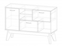 Комод Милана Радиорамма 2112.М2