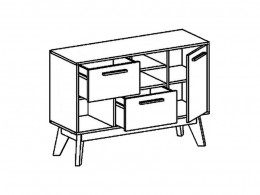 Комод Милана Радиорамма 2112.М2