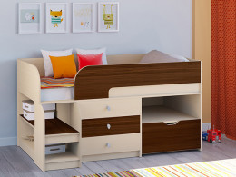 Кровать чердак Астра 9 V5 Белый/Белый