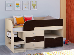 Кровать чердак Астра 9 V5 Белый/Белый