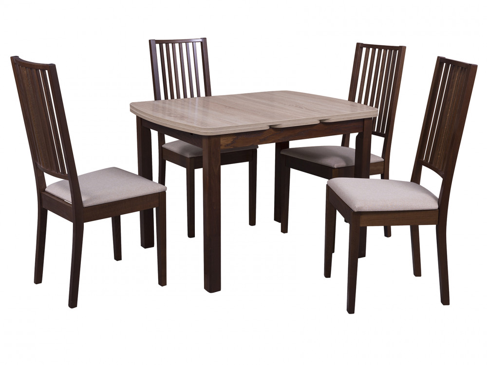 Обеденная группа для столовой и гостиной Мебвилл Орлеан + 4 стула Родос