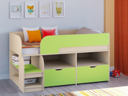 Кровать чердак Астра 9 V6 Белый/Белый