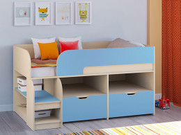 Кровать чердак Астра 9 V6 Белый/Белый