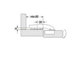 Петля с доводчиком 90 град