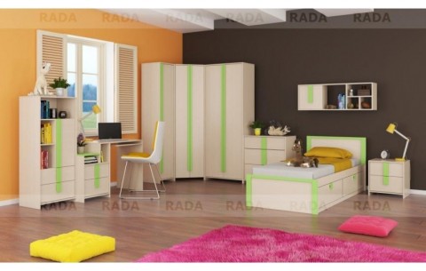 Модульная детская Пионер, зеленый