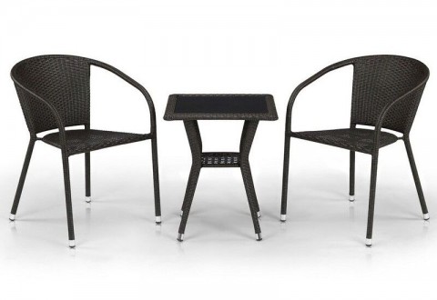 Комплект плетеной мебели из искусственного ротанга  T25A/Y137C-W53 / T25B/Y137C-W56 2Pcs