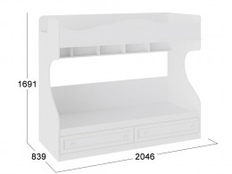Двухъярусная кровать  Франческа ТД 312.11.01