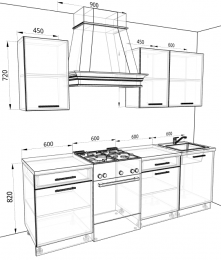 Кухня Базис 2,4 метра