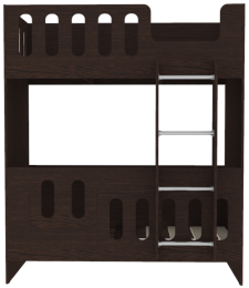 Двухъярусная кровать cо сплошным бортом ДС-26