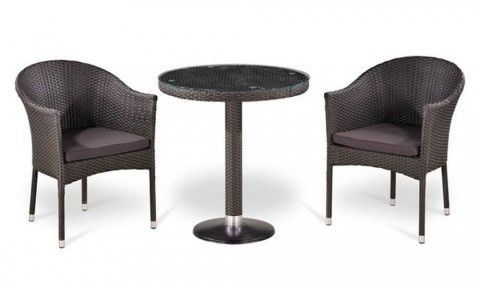 Комплект плетеной мебели из искусственного ротанга  T504/Y350W-W2390 2Pcs