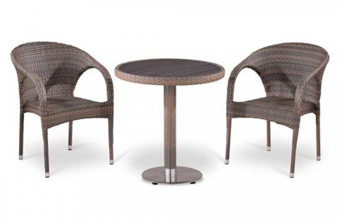 Комплект плетеной мебели из искусственного ротанга  T501DG/Y290BG-W1289 2Pcs
