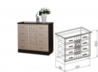 Комод Роберта 91 см