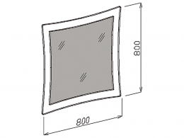 Зеркало Роберта 80 см