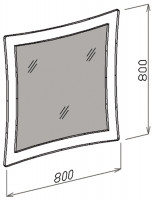 Зеркало Роберта 80 см
