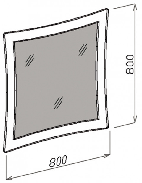 Зеркало Роберта 80 см