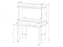 Компьютерный стол СКЛ-Софт120+НКИЛ120 # ВЛ