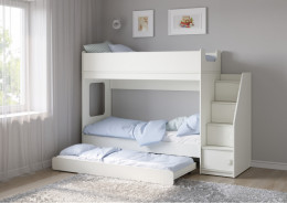 Трехъярусная кровать Легенда D602.3 с ящиком