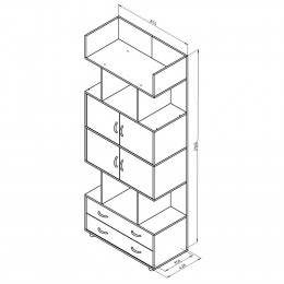 Шкаф комбинированный Дельта №5.03