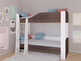 Кровать двухъярусная АСТРА 2 Белый/Сонома без ящика